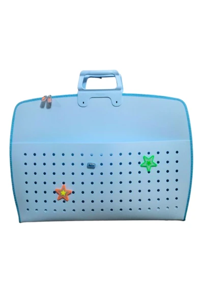 fermuarlı 35x50 resim çantası, proje çantası delikli model  su geçirmez  (38x55 cm) soft - Resim 4