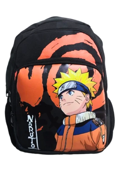 naruto lu 3 bölmeli okul çantası 1.nci 2 .nci ve 3.ncü sınıflar için ürün görseli 1