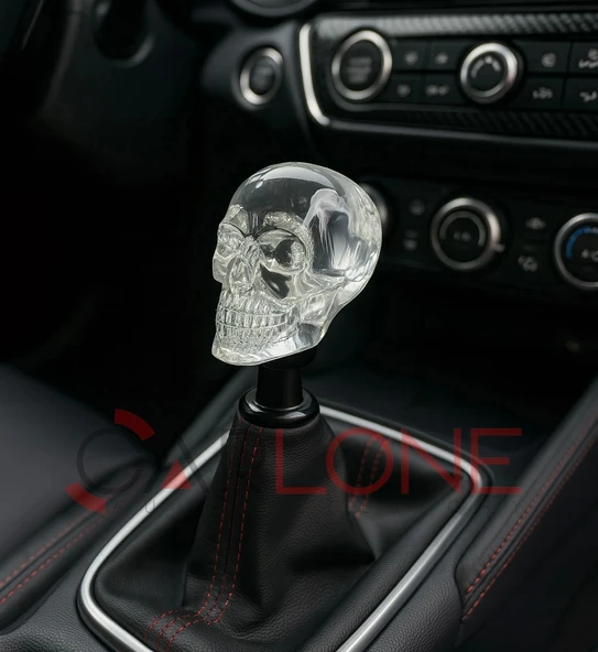 Kafa Tası Kuru Kafa Vites Topuzu-Şeffaf Model-Premium Ürün ürün görseli 1