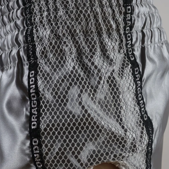 DragonDo MT3076 Shiny Muay Thai Gri Kick Boks Şortu - 3
