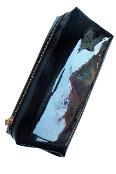 tek bölmeli simli rugan kalemlik 1 adet - Resim 3