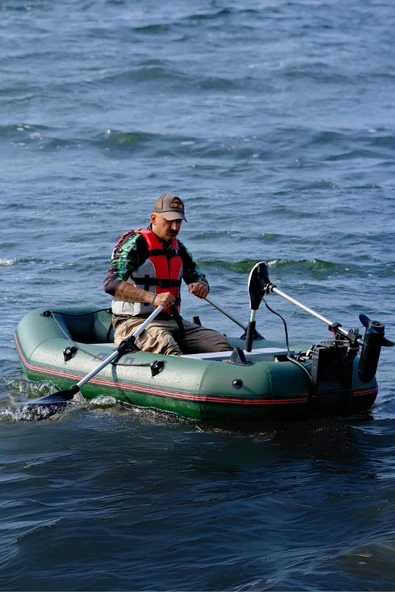 Oslo Fishing Team 2.40mt Haki Şişme Bot Haibo ET-54 Deniz-Göl Bot Seti - 2