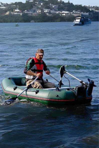 Oslo Fishing Team 2.40mt Haki Şişme Bot Haibo ET-54 Deniz-Göl Bot Seti - 4