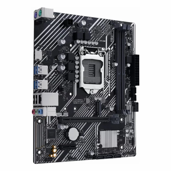 Asus Prime H510M-F R3.0 DDR4 (3200MHz)OC M.2 HDMI PCIe 4.0 1200P mATX Anakart - Resim 3