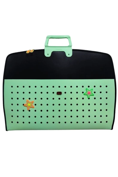 fermuarlı 35x50 resim çantası, proje çantası delikli model  su geçirmez  (38x55 cm) - Resim 5