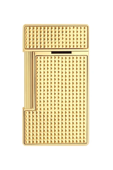 S.T. Dupont Slimmy Golden Diamond Head Puro Çakmağı 28119 - Resim 2