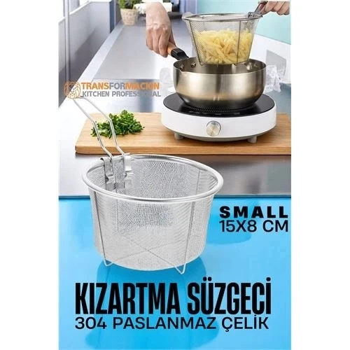 Kızartma Süzgeci Patates Kızartma Filtresi 304 Paslanmaz Çelik ürün görseli 1