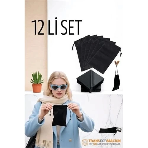 Kumaş Gözlük Kılıfı 6+6 Kılıf+Bezli SET ürün görseli