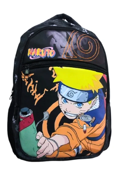 naruto lu 3 bölmeli okul çantası ilkokul inverteks - Resim 2
