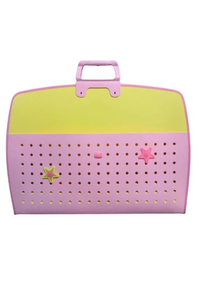 fermuarlı 35x50 resim çantası, proje çantası delikli model  su geçirmez  (38x55 cm) soft ürün görseli 1