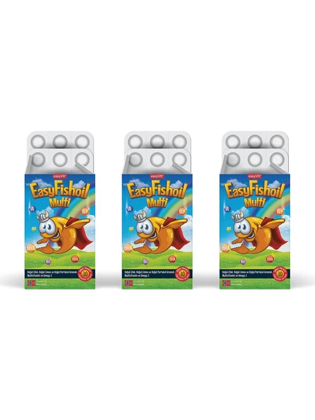 Easyfishoil Multi Çiğnenebilir 30 Jel Tablet 3 ADET ürün görseli