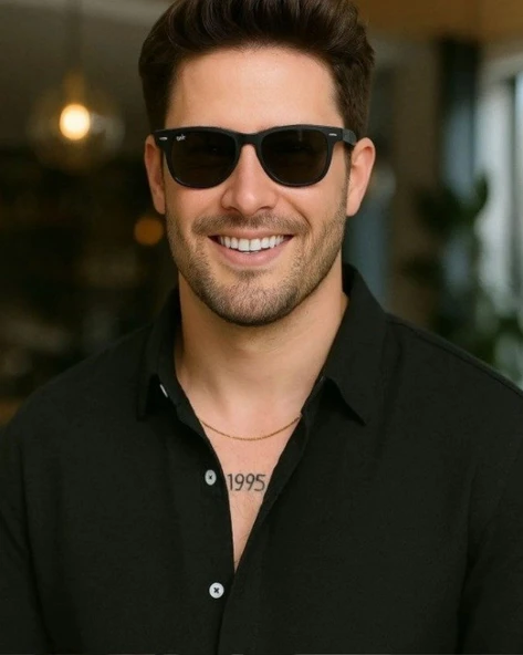 Erkek Uzun Kollu Regular Sofya Keten Gömlek - Resim 3