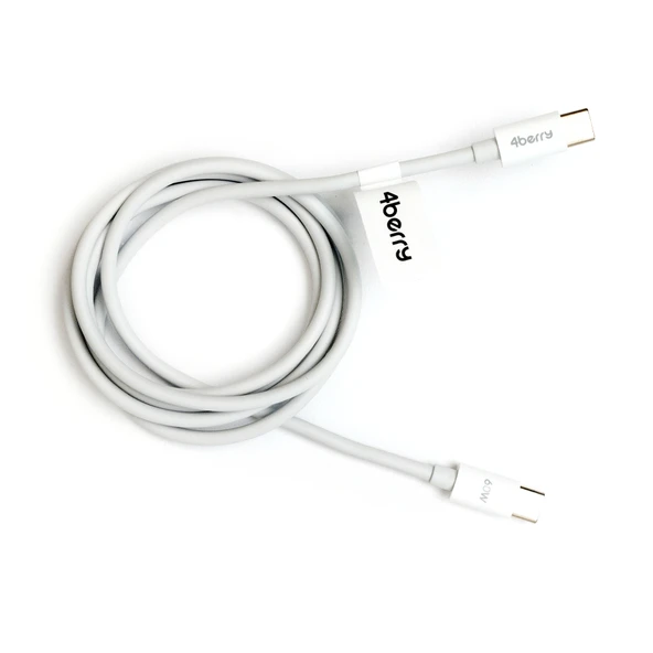 ECO-CCT Beyaz USB-C-C Kablo – 1.2 m, 60 W Hızlı Şarj - 2