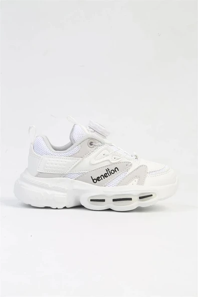 Benetton Unisex Çocuk Sneaker Beyaz BNI-10255