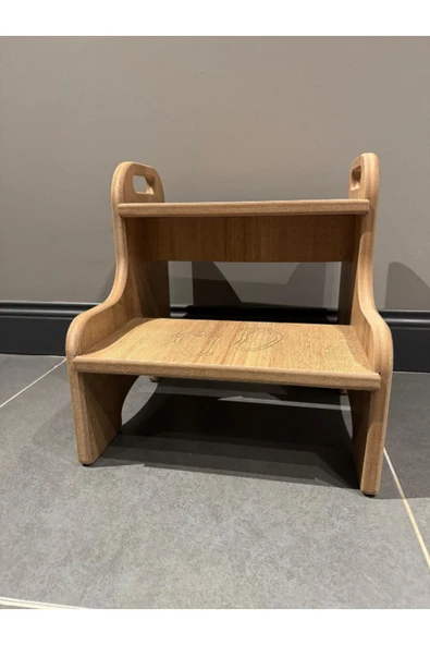 akçehome Mdf Basamak Tabure Çocuk Banyo Wc Lavabo Merdiven Yükseltici - 7