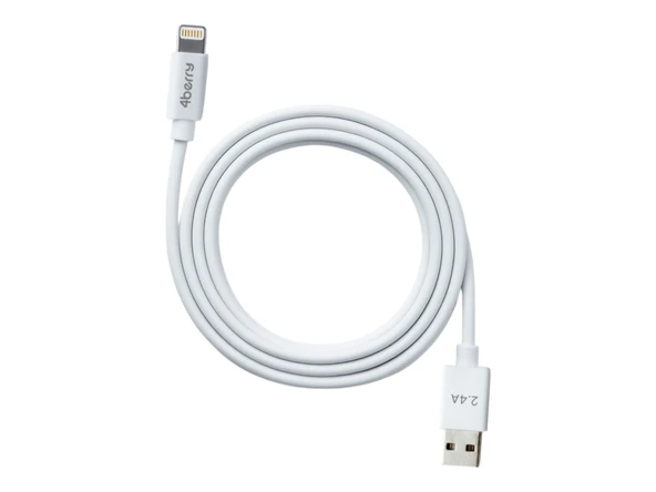 ECO-ALT Beyaz USB-A-Lightning Kablo – 1.2 m, 2.4 A Hızlı Şarj - 1