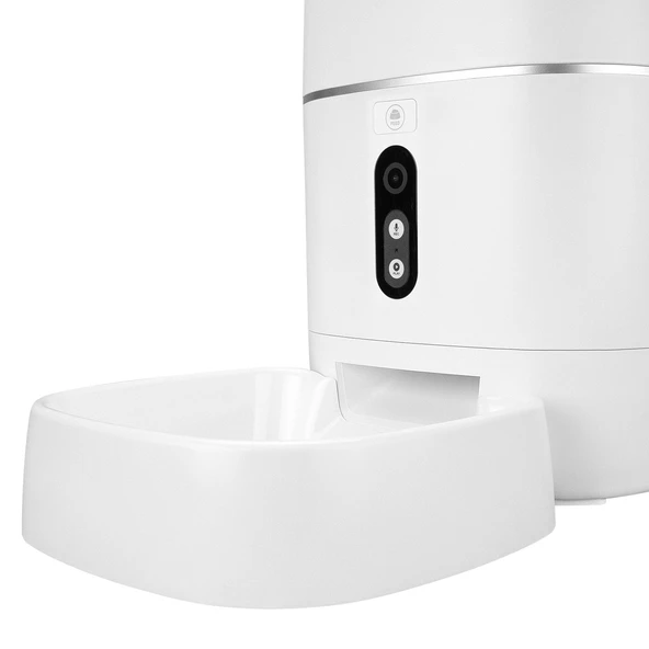 S-link SL-23 Otomatik Yem Kabı 3MP Kamerali Iki Yönlü Ses 6L Wifi Tuya Destekli Akıllı Kedi köpek Besleyici - 4