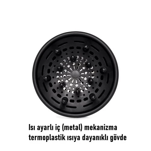 CEYLAN ADAM Isı Ayarlamalı Fön Için Difüzör Vigo Başlık Dönerli Profesyonel - Resim 6