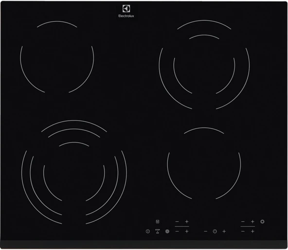 Electrolux EHF6343FOK Elektrikli Ankastre Ocak Siyah ürün görseli 1