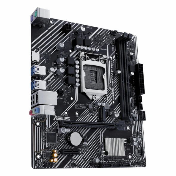 Asus Prime H510M-F R3.0-CSM DDR4 (3200MHz)OC M.2 HDMI PCIe 4.0 1200P mATX Anakart - Resim 3
