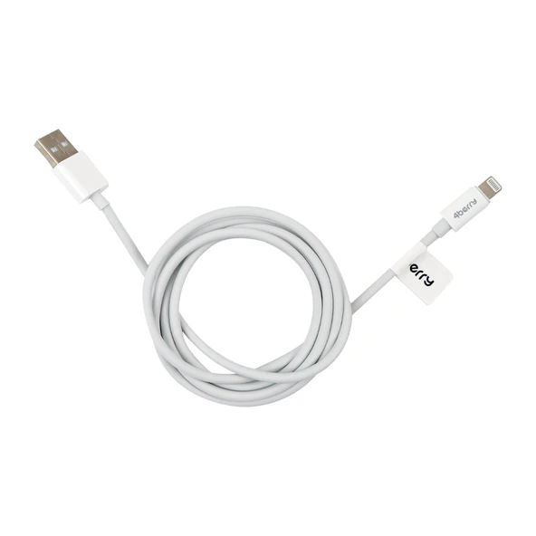 ECO-ALT Beyaz USB-A-Lightning Kablo – 1.2 m, 2.4 A Hızlı Şarj - 2