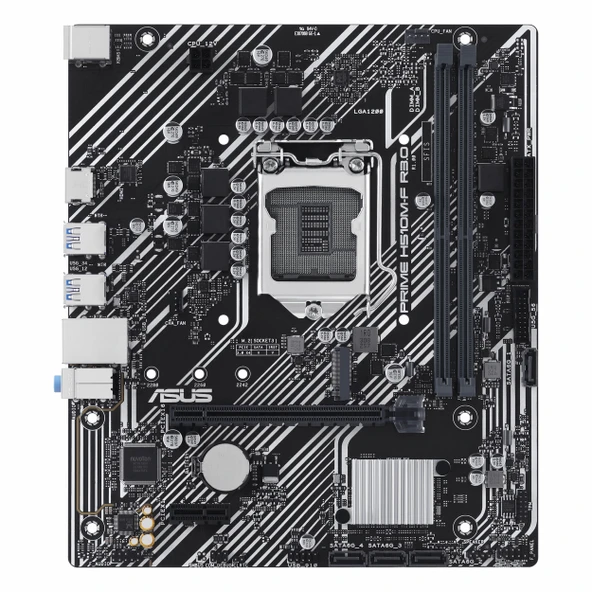 Asus Prime H510M-F R3.0-CSM DDR4 (3200MHz)OC M.2 HDMI PCIe 4.0 1200P mATX Anakart - Resim 2