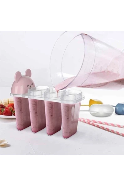 Ar Armese Buz Kalıbı Titiz Snowy 4'lü Dondurma Kabı 80 Ml - 4