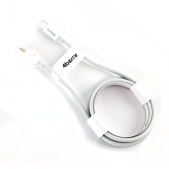 4Berry ECO-CLT Beyaz USB-C-Lightning Kablo – 1.2 m, 20 W Hızlı Şarj - 2