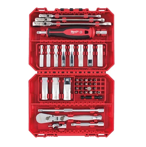 Milwaukee 1/4'' Cırcır Tornavida Kollu Lokma Set 42 Parça 4932498382 - 2