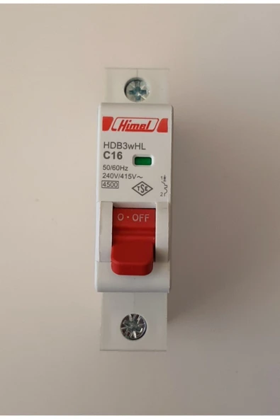 Himel 1x16a C Tipi 4,5ka Otomatik Sigorta-hdb3whl1c16