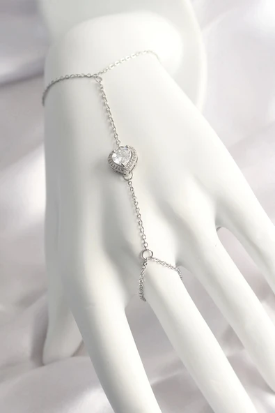 CEYLAN ADAM 316L Çelik Gümüş Renk Kalp Model Şahmeran ürün görseli