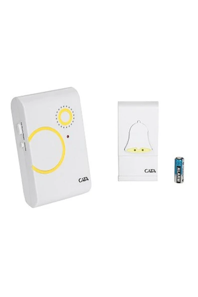 Cata Ct-101 Kablosuz Kapı Zili Yeşil Farklı Ses Melodili Lüks Uzaktan Kumandalı Zil