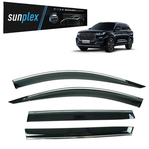 Sunplex Kromlu Cam Rüzgarlığı Chery Tiggo 8 PRO 2023-2025 ile uyumlu ürün görseli 1