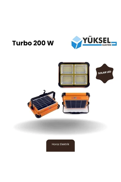 Horoz 200 W Solar Led Projektör