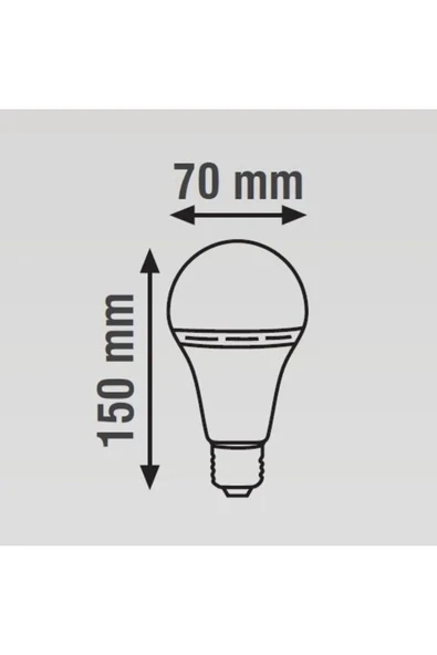 Global 9w E27 Şarjlı Led Ampul 6500k Beyaz Işık - 2