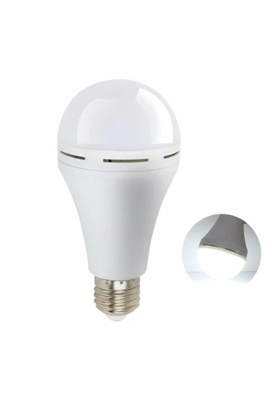 Cata 7w Beyaz Şarjlı Led Ampul - 2