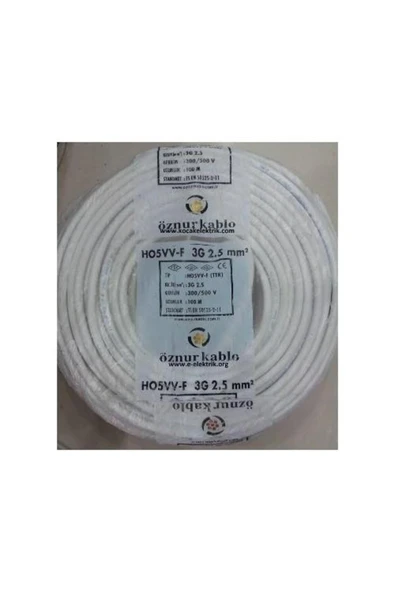 öznur kablo 3x2.5 Ttr Ho5vv-f - Resim 2