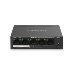 Tp-Link Mercusys MS105GP 5 Port 10-100-1000 Mbps Poe+ Switch Metal Kasa - Resim 2