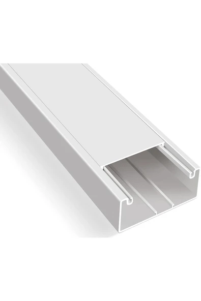 Mutlusan KABLO KANALI 100X50 1 BOY 2 METRE (5 ADET) ürün görseli 1