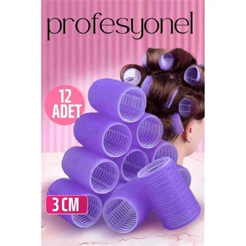 CEYLAN ADAM 3 Cm Bigudi Saç Bigudisi Profesyonel 12 ADET ürün görseli 1