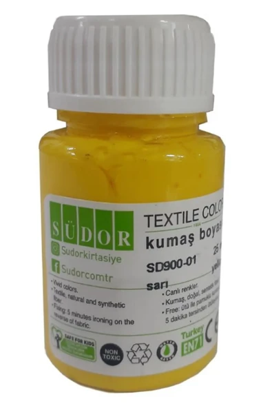 Kumaş Boyası Tişört Çanta Tekstil Boyası 25 ml 1 Adet südor kumaş boyası - 5