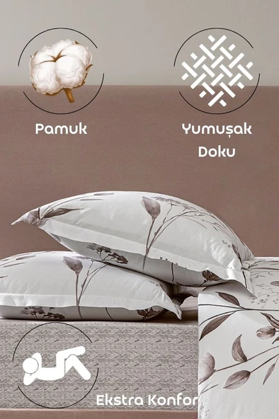 LaVella Yastık Kılıfı Koleksiyonu 2 Parça - Uykuya Açılan Çiçekli Kapı 50X70 - 2