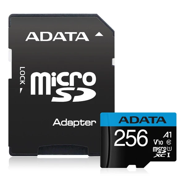 Adata 256GB Premier microSDXC Card with Adapter UHS-I Class10 V10 Hafıza Kartı ürün görseli 1