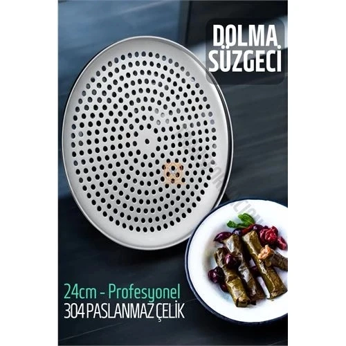 CEYLAN ADAM Sarma Dolma Süzgeci 24 cm 304 Paslanmaz Çelik ürün görseli 1