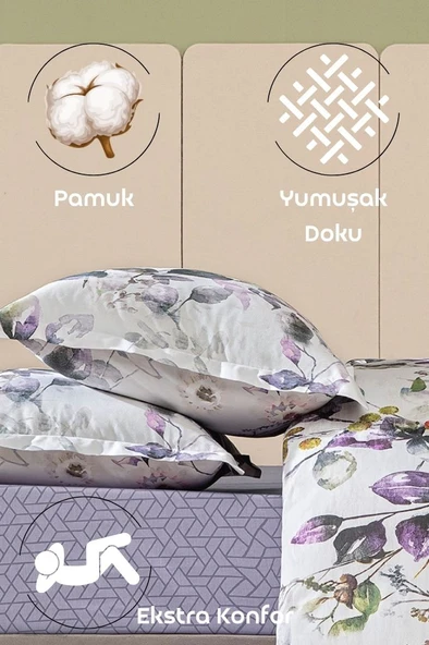 LaVella Yastık Kılıfı Koleksiyonu 2 Parça - Uykuya Açılan Çiçekli Kapı 50X70