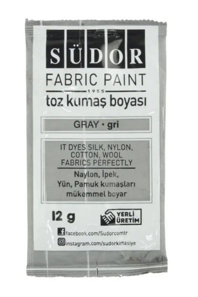 toz kumaş boyası 12 gr ia adet - Resim 3