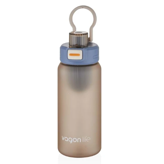 pipetsiz süzekli 700 ml suluk vagon plastic bottle grey - Resim 3