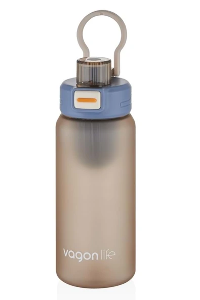 pipetsiz süzekli 700 ml suluk vagon plastic bottle grey - Resim 5