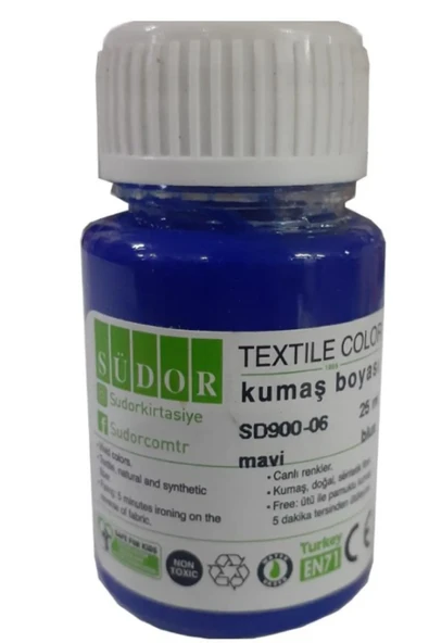 Kumaş Boyası Tişört Çanta Tekstil Boyası 25 ml 1 Adet südor kumaş boyası - 3