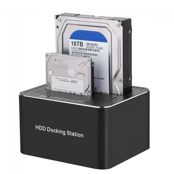 Usb 3.0 hdd docking station 2.5 inç,3.5 inç sata hdd klonlama standı HDD dock - 1